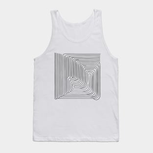 Not Perfect Lines | NOptical Illusion | Minimal Magic 1 Tank Top